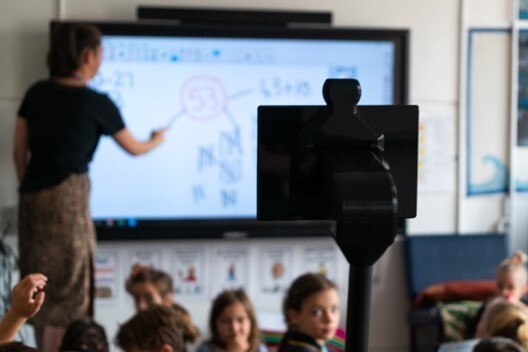 A classroom using telepresence to connect children who are unable to attend (photo provided by MissingSchools)